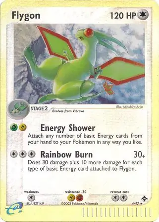 Flygon Reverse Holo Pokemon card from Dragon
