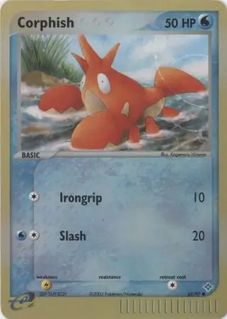 Corphish Reverse Holo Pokemon card from Dragon