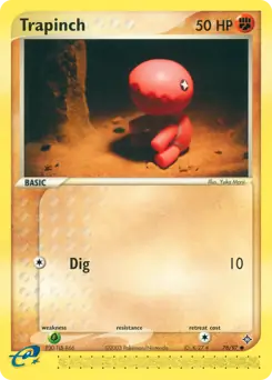 Trapinch Pokemon card from Dragon