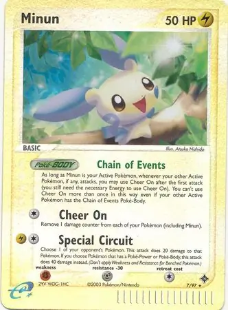 Minun Reverse Holo