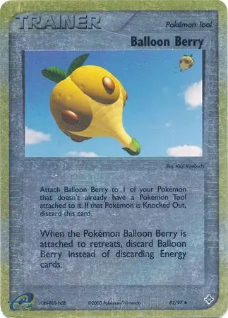Balloon Berry Reverse Holo Pokemon card from Dragon