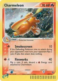 Charmeleon Secret Pokemon card from Dragon
