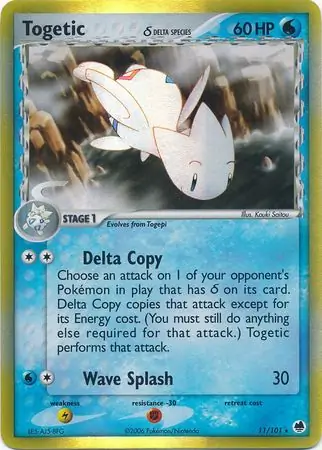 Togetic Reverse Holo Pokemon card from Dragon Frontiers