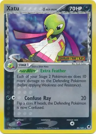 Xatu Reverse Holo Pokemon card from Dragon Frontiers