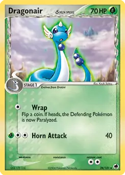 Dragonair Pokemon card from Dragon Frontiers