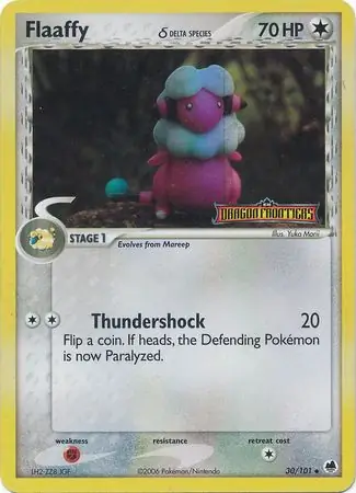 Flaaffy Reverse Holo Pokemon card from Dragon Frontiers