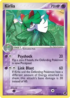 Kirlia Pokemon card from Dragon Frontiers