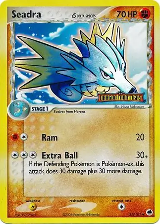 Seadra Reverse Holo Pokemon card from Dragon Frontiers