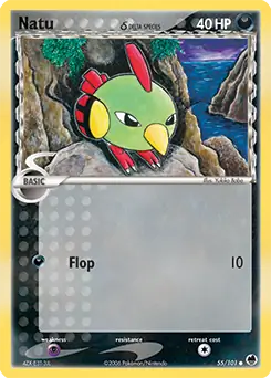 Natu Pokemon card from Dragon Frontiers