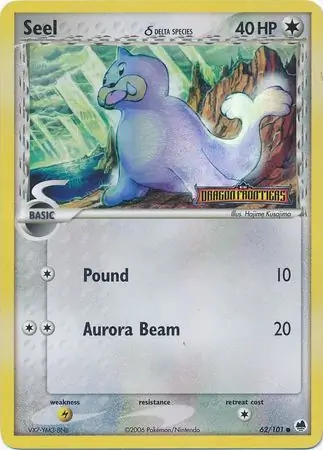 Seel Reverse Holo Pokemon card from Dragon Frontiers