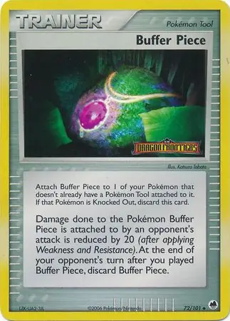 Buffer Piece Reverse Holo Pokemon card from Dragon Frontiers
