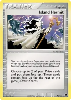 Island Hermit Pokemon card from Dragon Frontiers