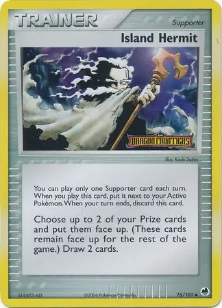 Island Hermit Reverse Holo Pokemon card from Dragon Frontiers