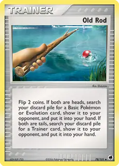 Old Rod Pokemon card from Dragon Frontiers