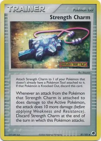 Strength Charm Reverse Holo Pokemon card from Dragon Frontiers