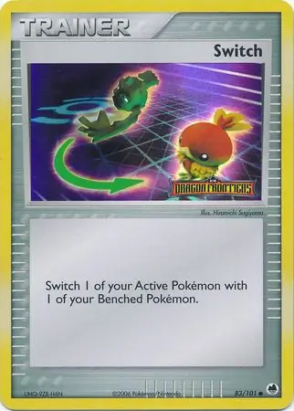 Switch Reverse Holo Pokemon card from Dragon Frontiers