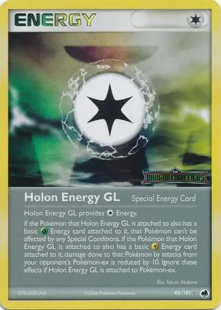 Holon Energy GL Reverse Holo Pokemon card from Dragon Frontiers