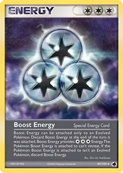 Boost Energy Pokemon card from Dragon Frontiers