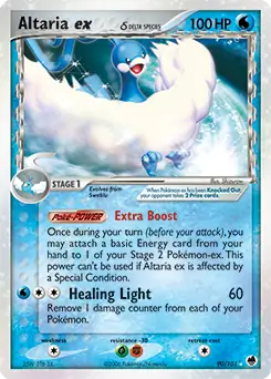 Altaria ex Pokemon card from Dragon Frontiers