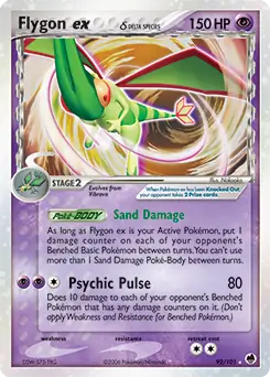 Flygon ex Pokemon card from Dragon Frontiers