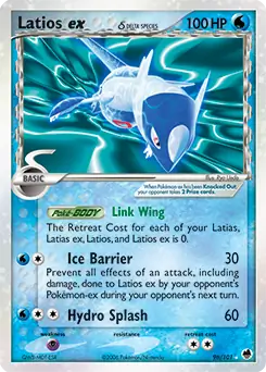 Latios ex Pokemon card from Dragon Frontiers