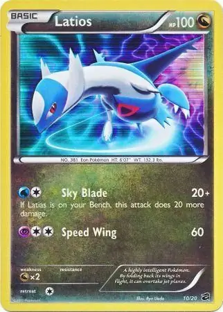 Latios Pokemon card from Dragon Vault