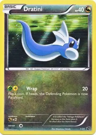 Dratini Pokemon card from Dragon Vault