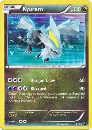 Kyurem Pokemon card from Dragon Vault