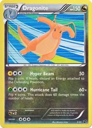 Dragonite Pokemon card from Dragon Vault