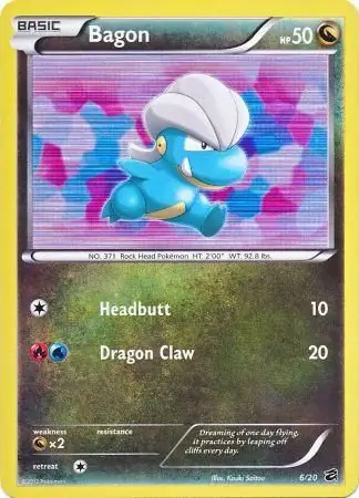 Bagon Pokemon card from Dragon Vault