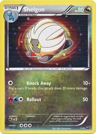 Shelgon Pokemon card from Dragon Vault