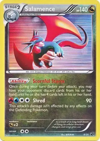 Salamence Pokemon card from Dragon Vault