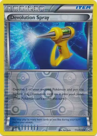 Devolution Spray Reverse Holo Pokemon card from Dragons Exalted