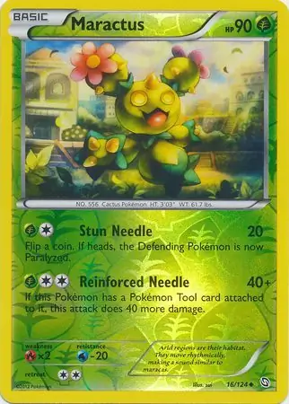 Maractus Reverse Holo Pokemon card from Dragons Exalted