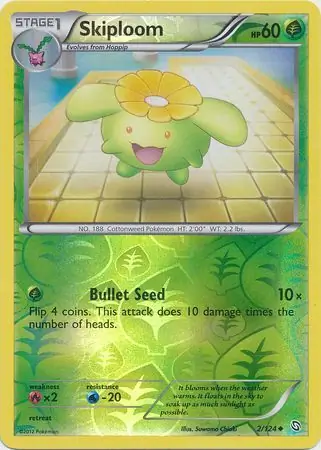Skiploom Reverse Holo Pokemon card from Dragons Exalted