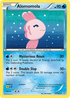 Alomomola Pokemon card from Dragons Exalted