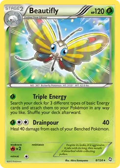 Beautifly Pokemon card from Dragons Exalted