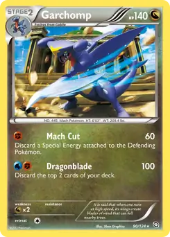 Garchomp Holo Pokemon card from Dragons Exalted