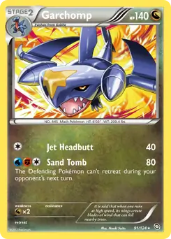 Garchomp Pokemon card from Dragons Exalted