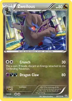 Zweilous Pokemon card from Dragons Exalted
