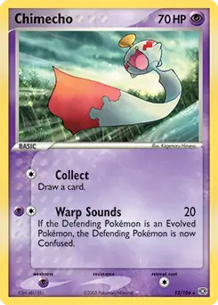 Chimecho Pokemon card from Emerald