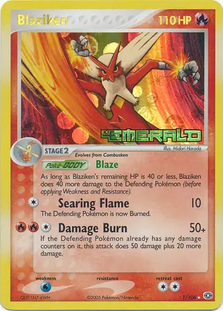 Blaziken Reverse Holo
