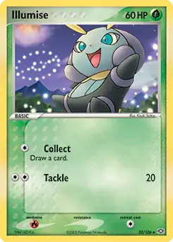 Illumise Pokemon card from Emerald