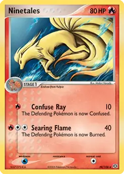 Ninetales Pokemon card from Emerald