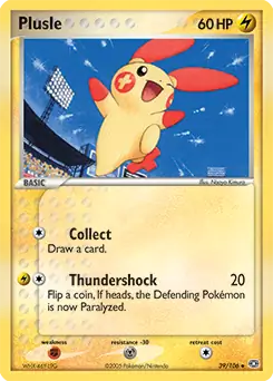 Plusle Pokemon card from Emerald