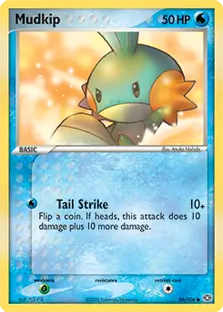 Mudkip Pokemon card from Emerald
