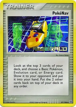 Pokenav Reverse Holo Pokemon card from Emerald