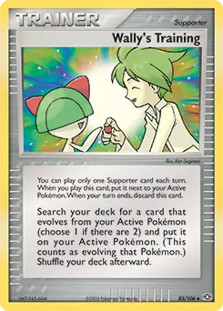 Wally's Training Pokemon card from Emerald