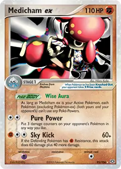 Medicham ex Pokemon card from Emerald
