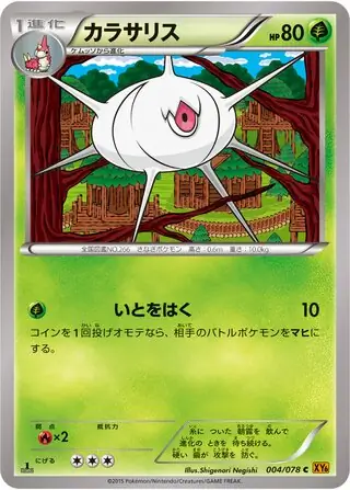 Silcoon Pokemon card from Emerald Break